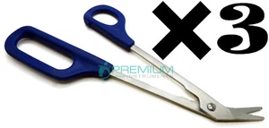 3× Micro Toothing Scissors 8" Angled End 1.5" Universal Ergonomic Instruments - Picture 1 of 5