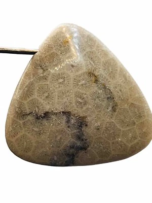 Colgante focal triángulo coral blanqueado Foto 1 de 3