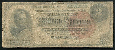 FR. 242 1886 $2 TWO DOLLARS "HANCOCK" SILVER CERTIFICATE SCARCE - Image 1 of 2