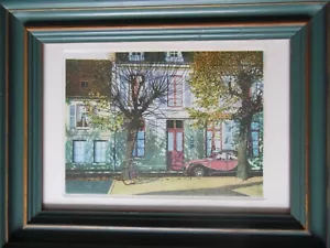 París, escena callejera con citreón. Aguatinta Paul Burridge Original LE Firmado - Imagen 1 de 6