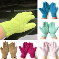 Fleece Microfiber Dusting Cleaning Glove Mitten Cars Windows Dust Clean Remover
