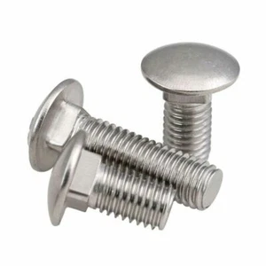 Pernos de carro M6 M8 M10 M12 taza cúpula cuadrada tornillos entrenador A2 304 acero inoxidable - Imagen 1 de 5