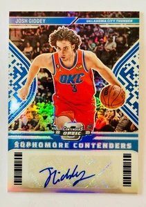 Josh Giddey 2022-23 Panini Contenders Optic Silver Prizm Autograph Auto /75 - Imagen 1 de 1