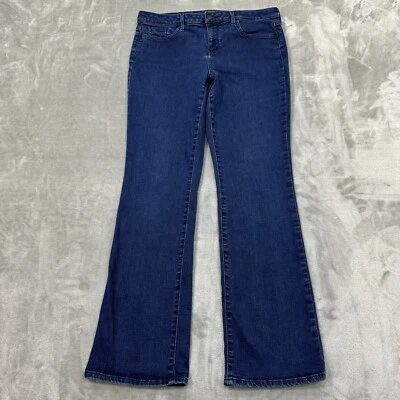 NYDJ Jeans Womens 12 Blue Barbara Bootcut Stretch Dark Wash Denim LiftxTuck City - Image 1 of 4