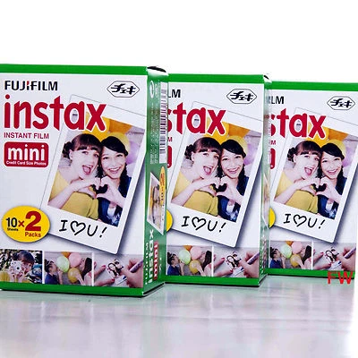 Fujifilm Instax Mini Pellicola - Confezione 3x Doppia (60 Scatti) - Originale, MHD 03-2027