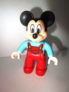 Lego Duplo ~ Figura ~ Mickey Mouse ~ con camisa azul y peto rojo - Imagen 1 de 1