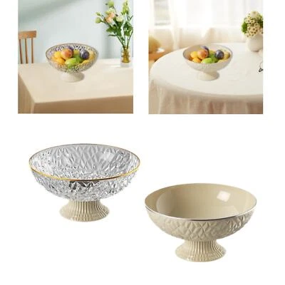 Fruit Bowl Multiuse with Drainage for Countetop Table Centerpiece Kitchen - Image 1 of 2