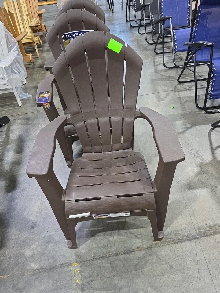 Silla Adirondack de plástico - marrón Foto 1 de 1