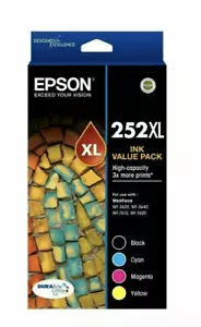Genuine Epson 252XL / 254XL OR 4 Colour High Yield Value Pack - Picture 1 of 7