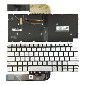 for DELL Vostro 5490 5590 Laptop Replacement Keyboards With Backlit US Silver - Picture 1 of 8