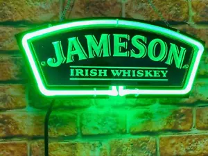 14"Jameson Irish Whiskey Neonschild Werbeschild Bier Bar Wand Dekor Kunstwerk - Bild 1 von 1