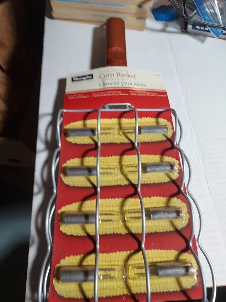 Lot of 2 - Charmglow BBQ Grill Grilling Campfire Corn Basket w/skewers - NEW - Image 1 of 1