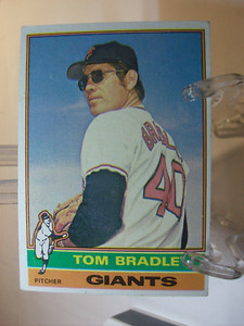 1976 Topps Baseball Card    #644 Tom Bradley     (92698)