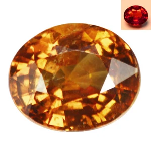 2.56 Ct Oval 8.5 x 7.1 MM 100% Natural Brown to Red Madagascar Col Chg Garnet - Picture 1 of 5
