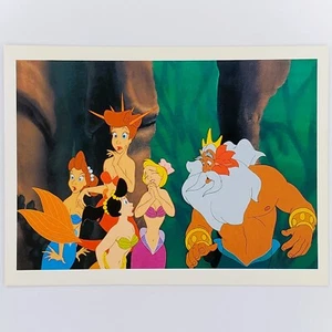 The Little Mermaid Postcard Triton Disney Princess Attina Adrina Adella Aquata - Picture 1 of 2