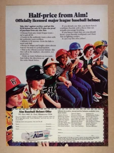 1978 Aim Toothpaste MLB Baseball Helmet Offer vintage print Ad - Picture 1 of 1