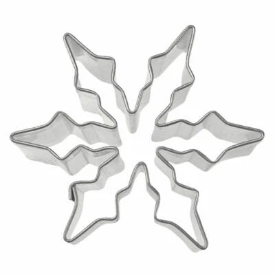 Städter Ausstecher Eiskristall Ausstechform Plätzchenform Keks Weißblech 6 cm - Bild 1 von 3