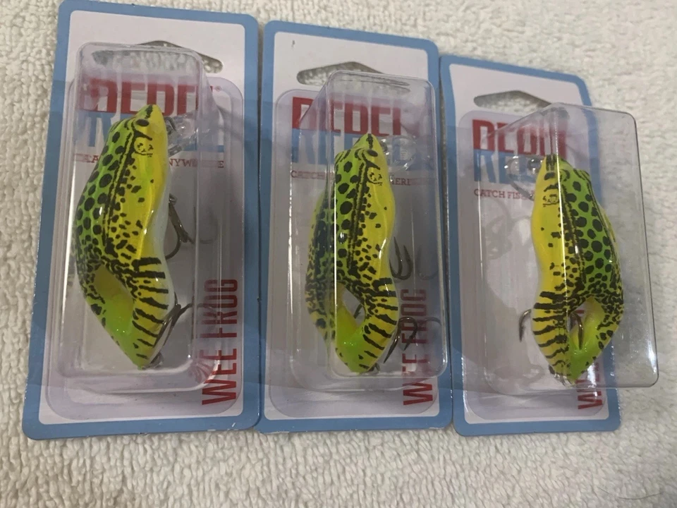 Rebel Wee Frog Fishing Lure Chartreuse Frog 020554003081