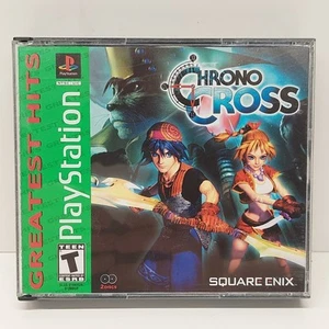 Chrono Cross (Sony PlayStation 1 PS1) Greatest Hits Complete CIB TESTED - Picture 1 of 5
