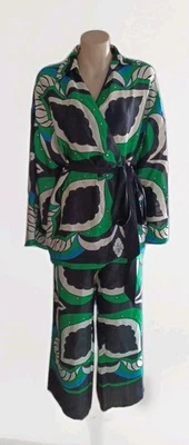 TRAJE PANTALÓN ESTAMPADO ZARA NUEVO CON ETIQUETAS TALLA XL Foto 1 de 4