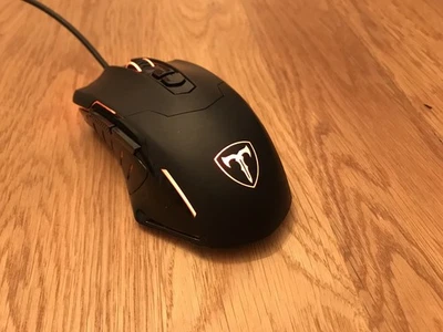 Wired Game Gaming Mouse T7 7200 DPI Optical RGB Light 7 Programmable Buttons - Image 1 of 4