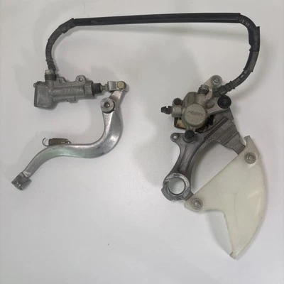Kawasaki KX250F Rear Brake Caliper Master Cylinder Pedal 2004 2005 KX 250F Back - Image 1 of 4