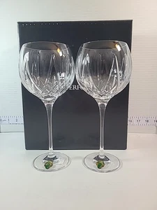 Waterford Crystal Fitzgerald set di 2 bicchieri palloncini brandy con piedini nuovi - Foto 1 di 11