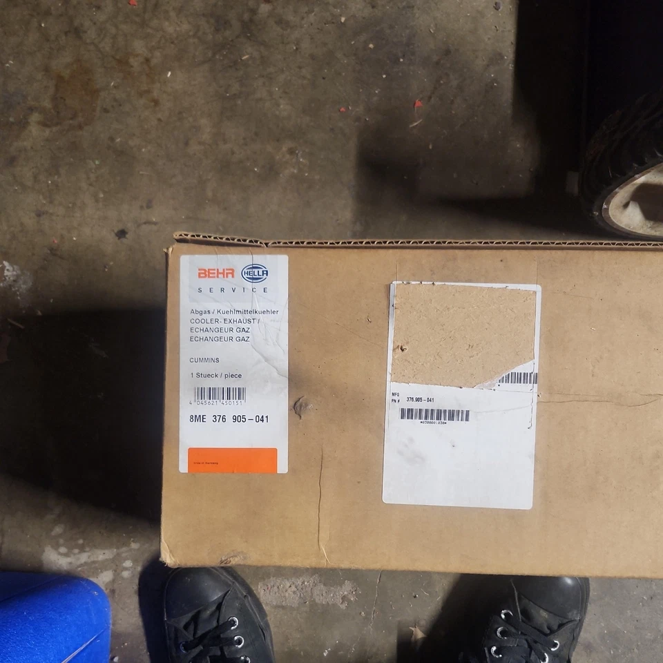 Enfriador Cummings Behr EGR 8ME 376 905-041 *SIN NÚCLEO* Foto 1 de 2