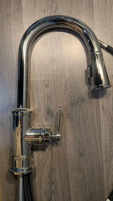 Pfister Port Haven GT529-TDD 1-Handle Pull-Down Kitchen Faucet - Polished Nickel - Image 1 of 4