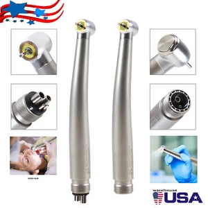 Dental E-generator Shadowless Ring LED High Speed Ceramic Handpiece 2/4Hole USA - Picture 1 of 27