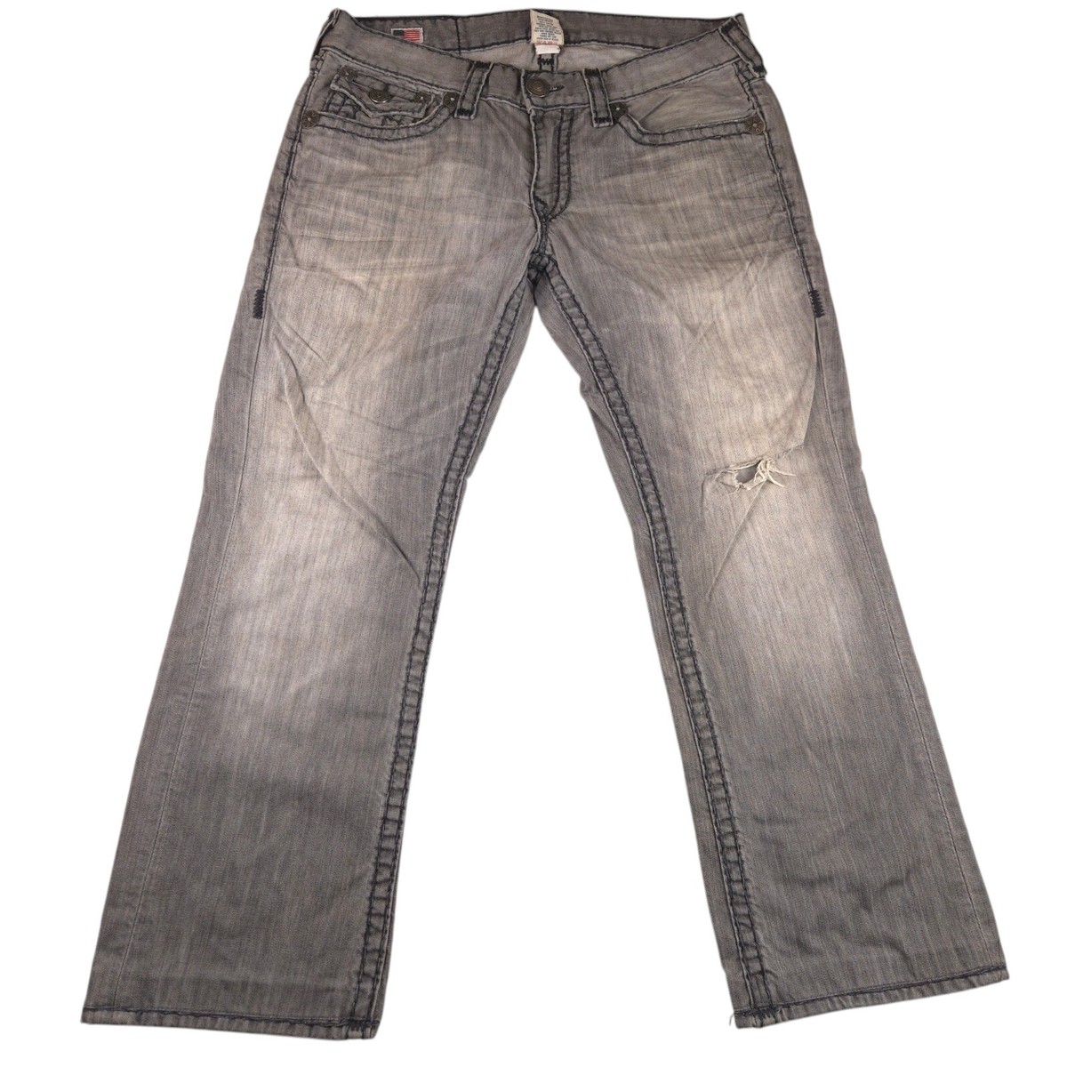True Religion Gray Regular Size Jeans for Men for sale | eBay