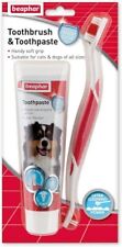 Dog Toothbrush and Toothpaste Kit - Fresh Breath - Removes plaque 100g Tube UK