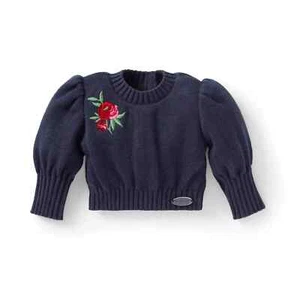 AMERICAN GIRL JANIE & JACK MIDNIGHT ROSE PUFF-SLEEVE TOP 18" DOLL (no doll) NEW - Picture 1 of 4
