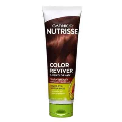 Máscara de color Garnier Nutrisse Color Reviver 5 min 4,2 fl oz - marrón cálido Foto 1 de 2