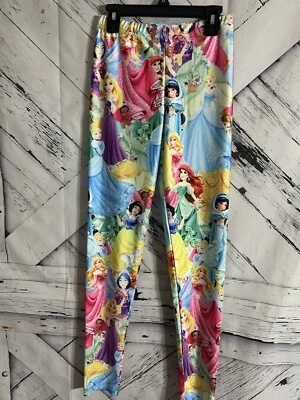 Leggings Yoga Princesa Disney Poliéster Spandex Amarillo/Multi Mujer Talla M Foto 1 de 4