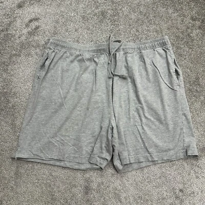 Pantalones Cortos Deportivos Haband Para Hombre XXL Gris Cintura Elástica Cordón Algodón Bolsillo Informal. Foto 1 de 4