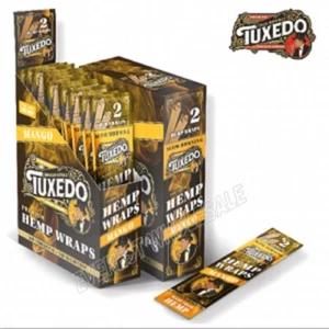 TUXEDO WRAP ROLLING PAPER * MANGO * - 2  wraps / pack * 25 packs / box - Picture 1 of 1