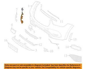 MERCEDES OEM 20-23 GLE350 Bumper Components-Filler Trim 1678854705 - Picture 1 of 2