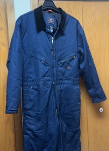 Vintage Walls Men's Zero-Zone Insulated Coverall Large - Navy - - Picture 1 of 9