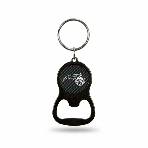 Orlando Magic Keychain Bottle Opener Carbon Fiber Design Metal Basketball Cover