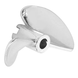 RC Boot 2 Blatt Metall Propeller Prop 4mm Dia Aluminium Legierung Marine Tei DE - Bild 1 von 12