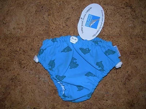 Badeanzug, Auslaufschutzwindel für Baby - DELFIN - BLAU - Gr. M = 7 bis 9 kg - Bild 1 von 1