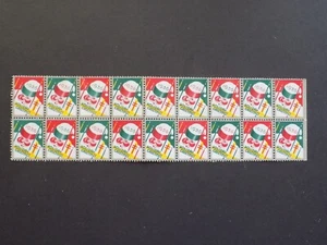 BLOCK of (18) MNH 1936 CHRISTMAS HOLIDAY greeting SEAL CINDERELLA stamps-WX80 - Picture 1 of 2