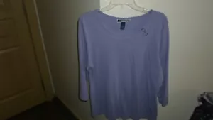 Womens-blouse-KarenScott-XL-60%cotton40%polyester-Malasyia-one owner - Picture 1 of 6