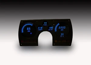 1982-1990 Camaro Digital Dash Panel Blue LED Gauges Lifetime Warranty - Picture 1 of 14