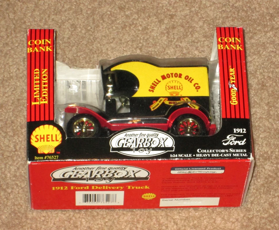 SHELL DIE-CAST FORD MODEL T DELIVERY TRUCK BRAND NEW LOCKABLE COIN BANK  - Image 1 of 1