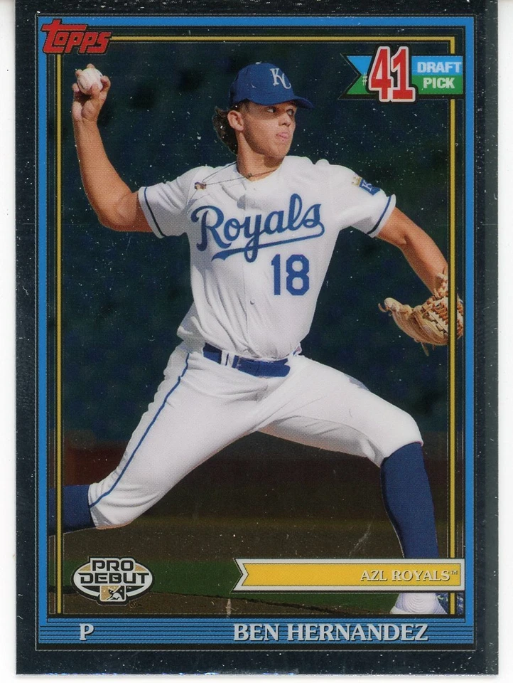 2021 Topps Pro Debut CHROME  Ben Hernandez - AZL Royals - Image 1 of 1
