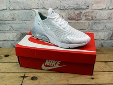 MENS NIKE AIR MAX 270 WHITE KNIT MESH RUNNING ACTIVE SPORTS GYM TRAINERS SIZE 8