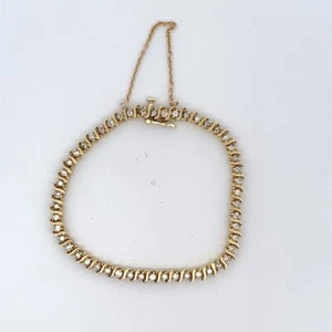 14k Yellow Gold Diamond Tennis Bracelet - 7" (C31015936) - Picture 1 of 2