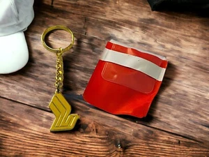 Singapore Airlines Werbung Schlüsselanhänger Silber Logo Vintage im Etui Paket - Bild 1 von 9